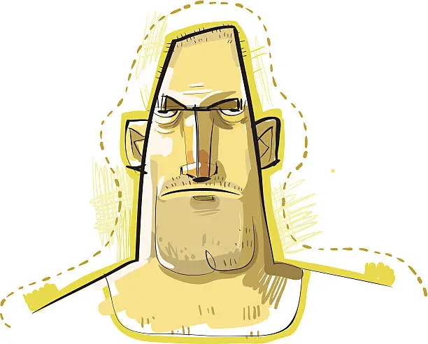 Vector illustration of Tough Guy