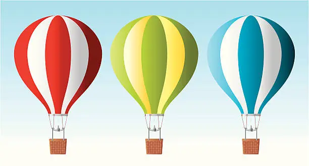 Vector illustration of Air baloons