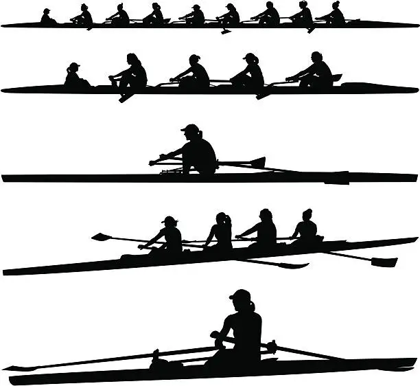 Vector illustration of Womens Crew