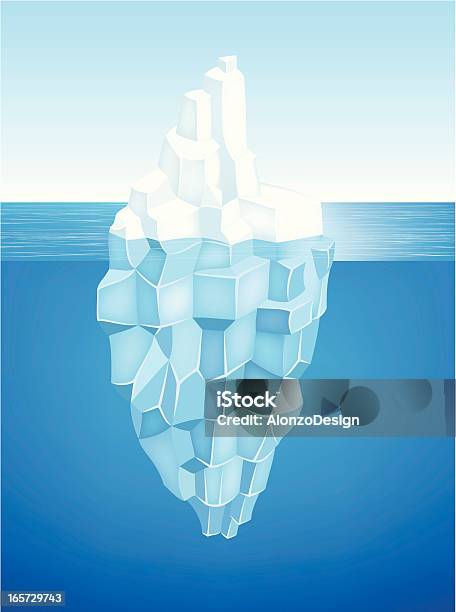 Iceberg - Stockowe grafiki wektorowe i więcej obrazów Góra lodowa - formacja lodowa - Góra lodowa - formacja lodowa, Podwodny, Lód