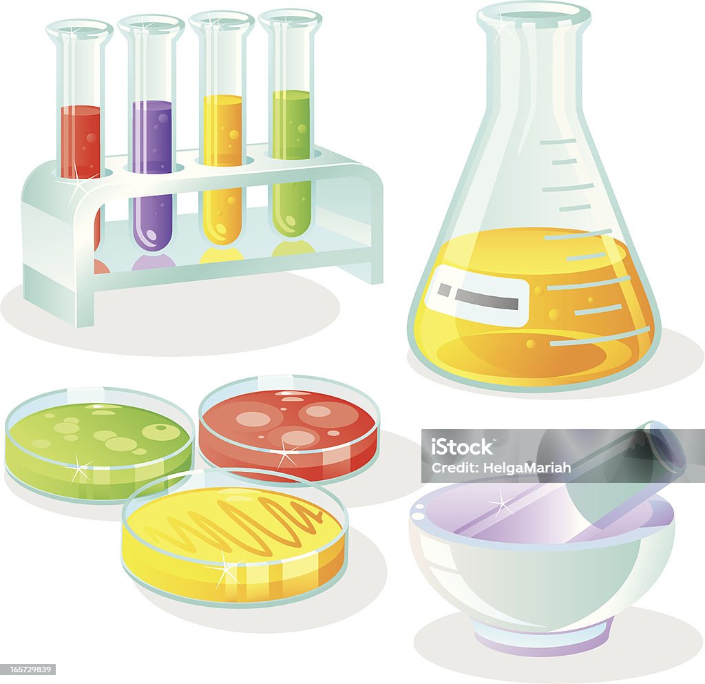 Un équipement de laboratoire - clipart vectoriel de Boîte de Pétri libre de droits