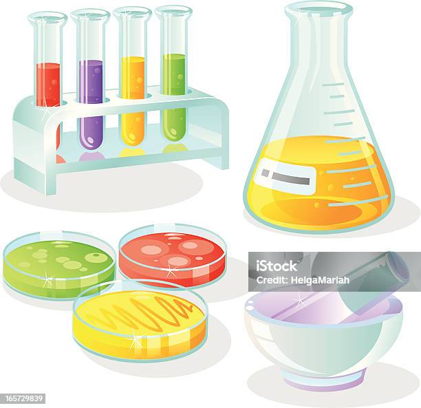 Un Équipement De Laboratoire Vecteurs libres de droits et plus d'images vectorielles de Boîte de Pétri - Boîte de Pétri, Science, Récipient à bec verseur