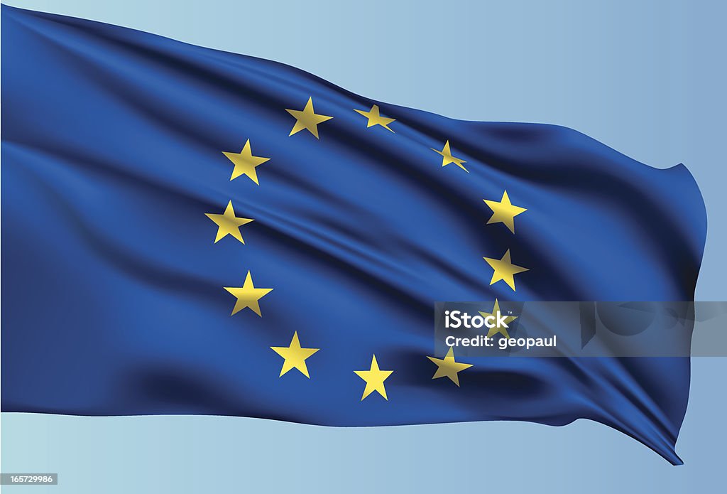 Drapeau de l'Union européenne - clipart vectoriel de Drapeau de l'Union Européenne libre de droits