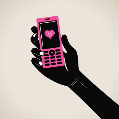 Vector illustration - Cool Hand Holding A Cell Phone.