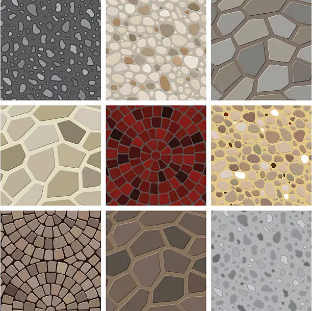 Vector illustration of Seamless texture - floor decoration