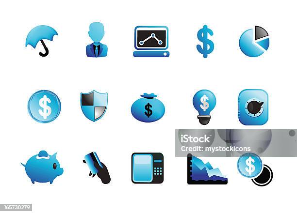 Icone Di Affari E Finanza - Immagini vettoriali stock e altre immagini di Affari - Affari, Attività bancaria, Azioni e partecipazioni