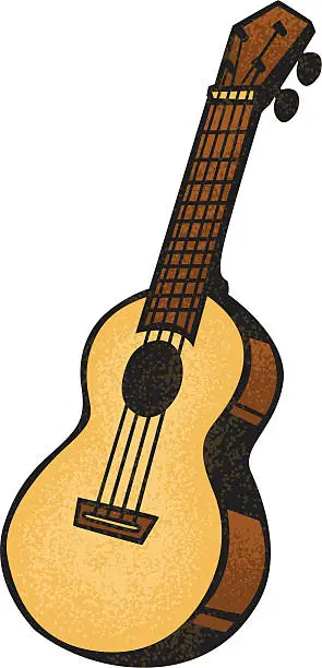 Vector illustration of ukulele