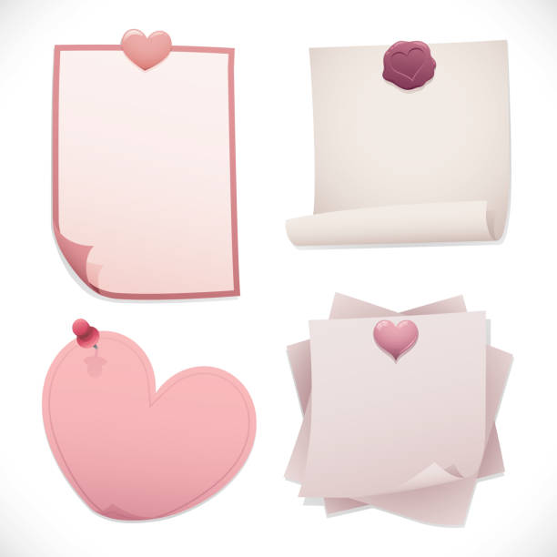 illustrations, cliparts, dessins animés et icônes de papier d'amour - heart shape valentines day love backgrounds