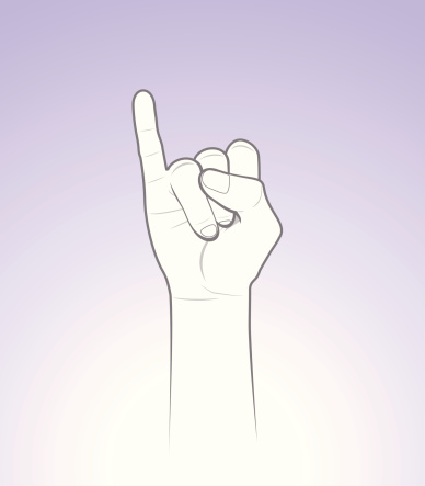Vector illustration - Little Finger (Pinkie).