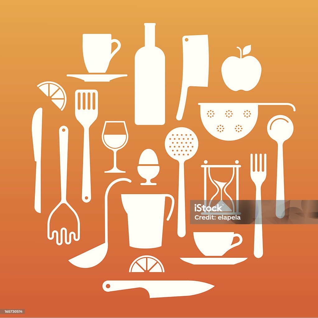 Cucina attrezzature - arte vettoriale royalty-free di Background trasparente