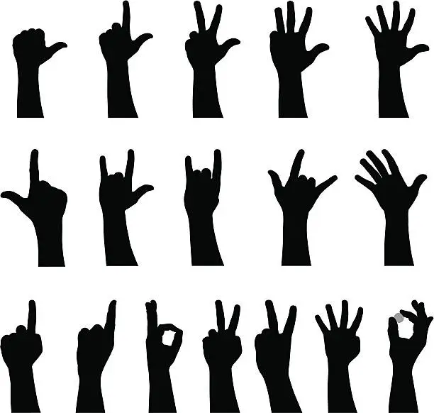 Vector illustration of Hands