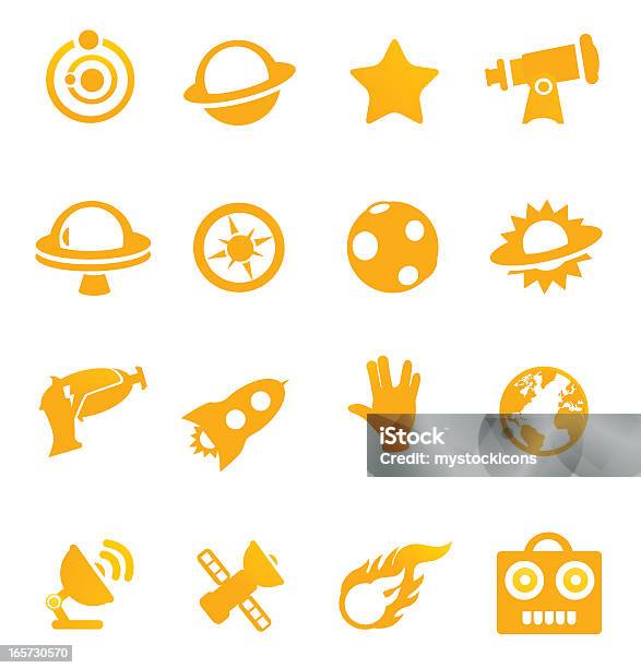 Space Icons Stock Illustration - Download Image Now - Alien, Astronomy, Astronomy Telescope