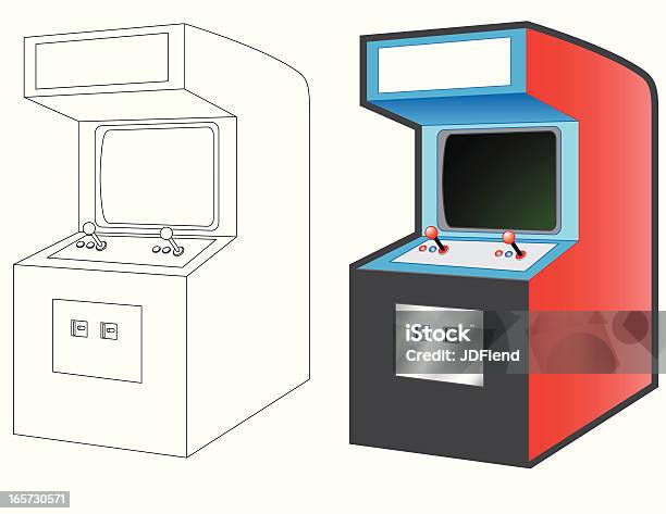 Maszyny Do Gier - Stockowe grafiki wektorowe i więcej obrazów Machinery - Machinery, Salon gier arkadowych, Gra