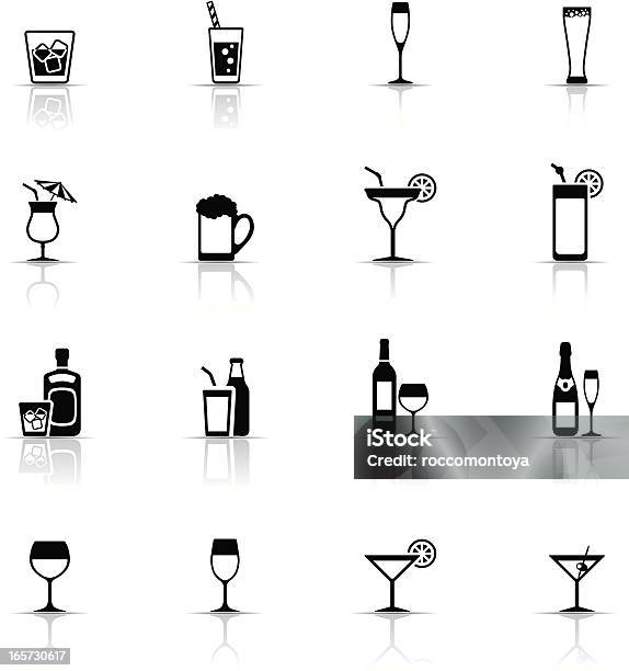 アイコンセットドリンクとグラス - ウイスキーグラスのベクターアート素材や画像を多数ご用意 - ウイスキーグラス, カクテル, アイコン
