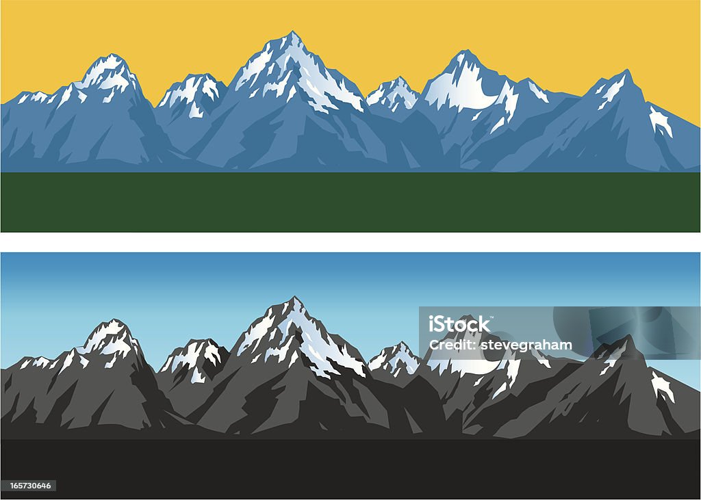 Mountain Range - Lizenzfrei Gebirge Vektorgrafik