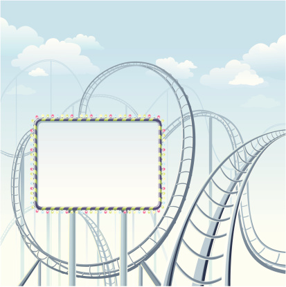 Rollercoaster with banner