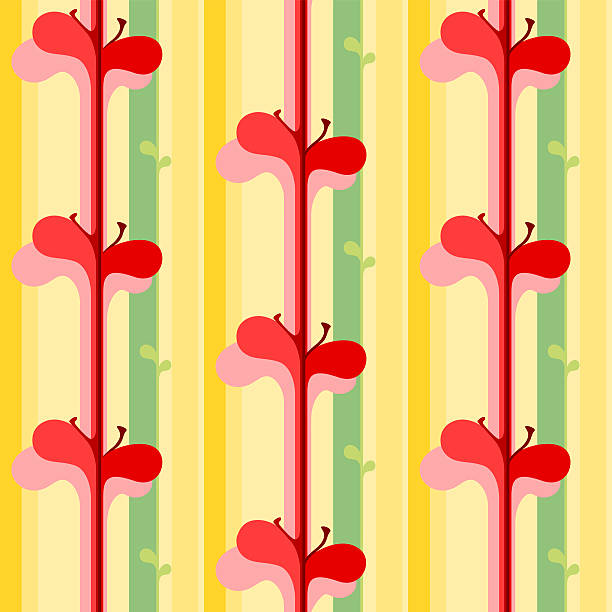 Bezszwowe Tapeta wzór-kwiatowy – artystyczna grafika wektorowa
