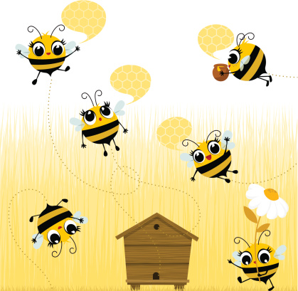 Bees flying. Please, you can see more of my original work in my lightboxs:http://i681.photobucket.com/albums/vv179/myistock/ani2.jpg