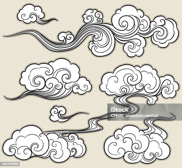 Oriental Cloud Stock Illustration - Download Image Now - Cloud - Sky, Chinese Culture, Computer Graphic