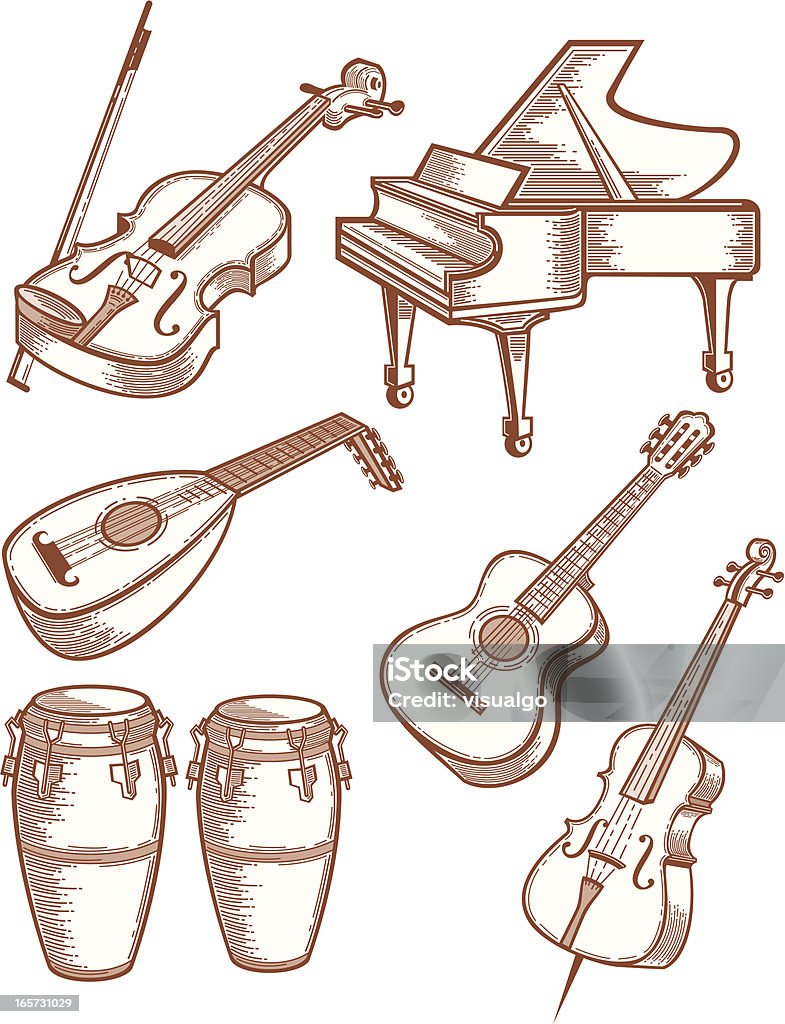 musical instruments classical musical instruments.eps8,ai8,jpg format are available. Classical Style stock vector