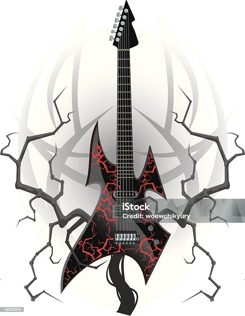 Black Metal Guitarra - Royalty-free Arte, Cultura e Espetáculo arte vetorial