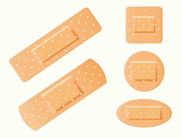 Vector illustration of Adhesive Bandage