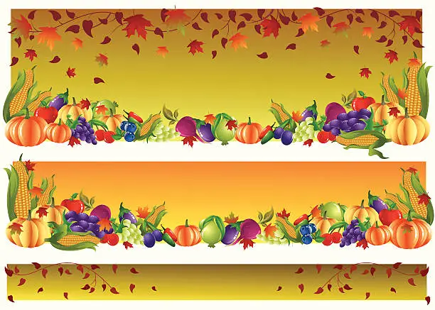 Vector illustration of Thanksgiving Banner