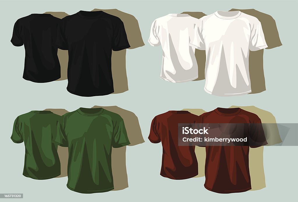 Vide-shirts pour hommes - clipart vectoriel de Adolescent libre de droits