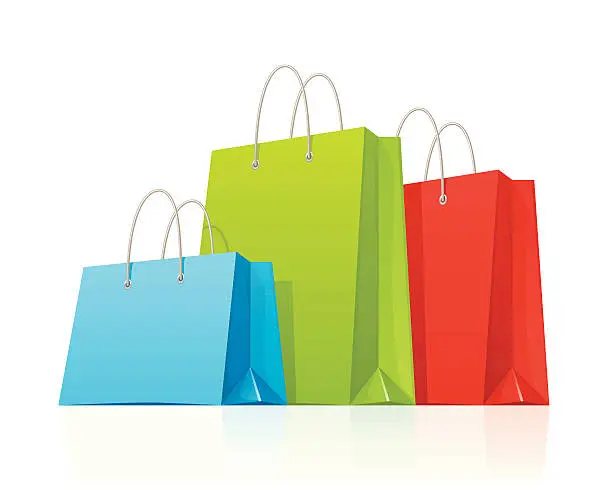 Vector illustration of Shopping bags