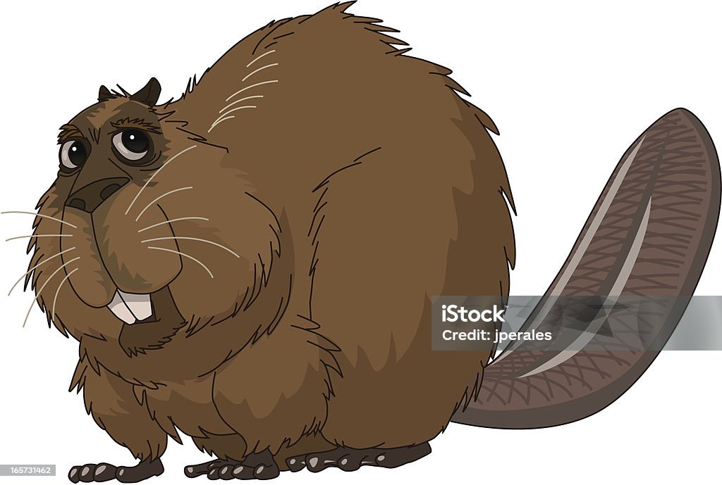 Beaver Vector cartoon illustration of a beaver Beaver stock vector