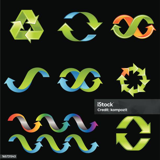 Abstract Arrows Angles Arrows Set Stock Illustration - Download Image Now - Abstract, Acute ...