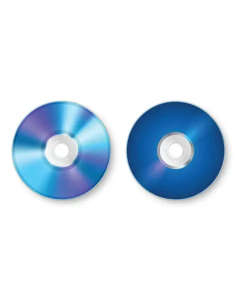 Vector illustration of Blu-ray/DVD - Two Sides
