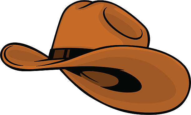 cowboy has cartoon style cowboy hat cowboy hat stock illustrations
