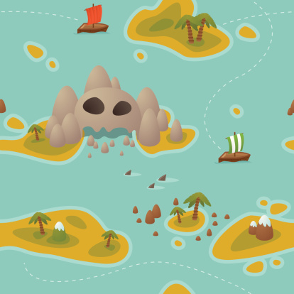 Seamless treasure hunt - Skull island