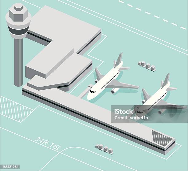 空港では - 空港のベクターアート素材や画像を多数ご用意 - 空港, 投影図, 航空管制塔