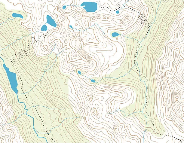 Vector illustration of Topographic Map