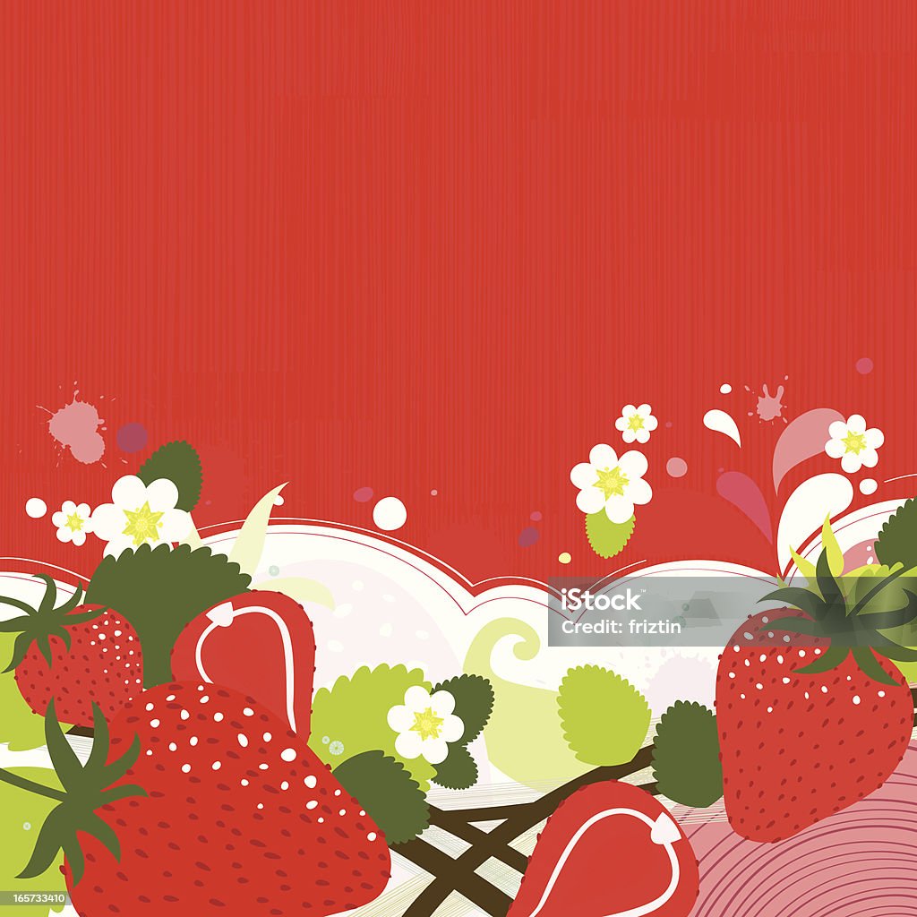 Strawberry d'ambiance - clipart vectoriel de Aliment libre de droits