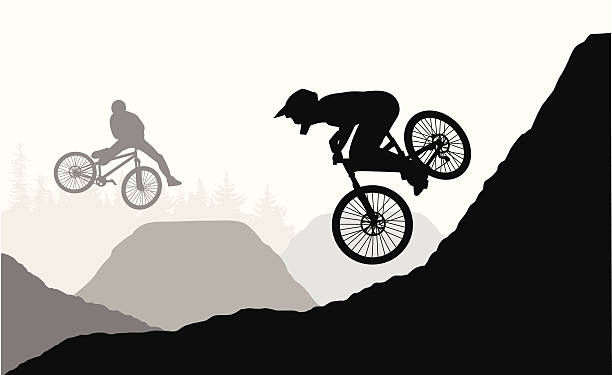 ilustrações de stock, clip art, desenhos animados e ícones de estilo livre - bmx cycling illustrations