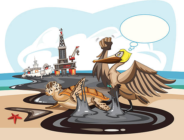 42 Oil Spill Bird Illustrations & Clip Art - iStock | Oil spill animals, Oil  bird, Pollution