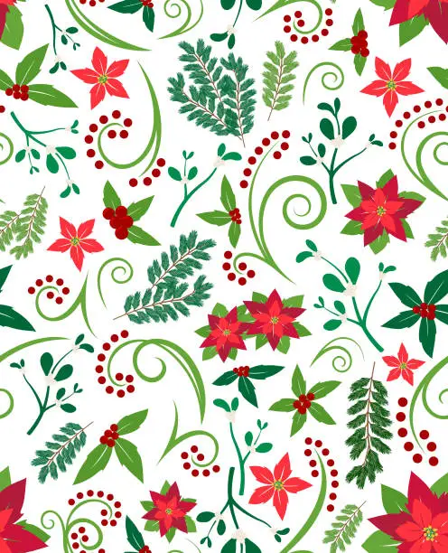 Vector illustration of Seamless Christmas Pattern