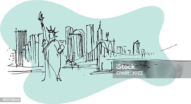 Nova York - Arte vetorial de stock e mais imagens de Cidade de Nova Iorque - Cidade de Nova Iorque, Cidade, Esboço