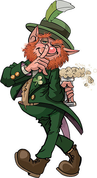 leprechaun vector art illustration