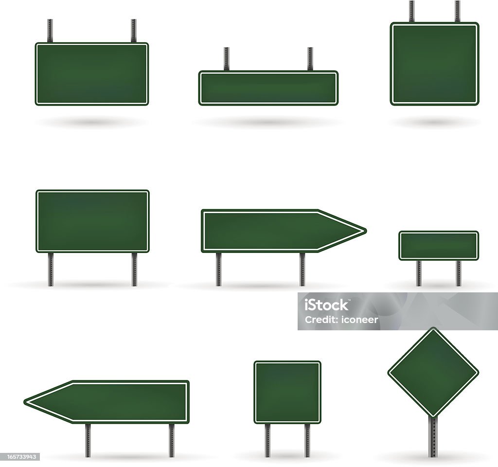 Дорожных знаки - Векторная графика Без людей роялти-фри