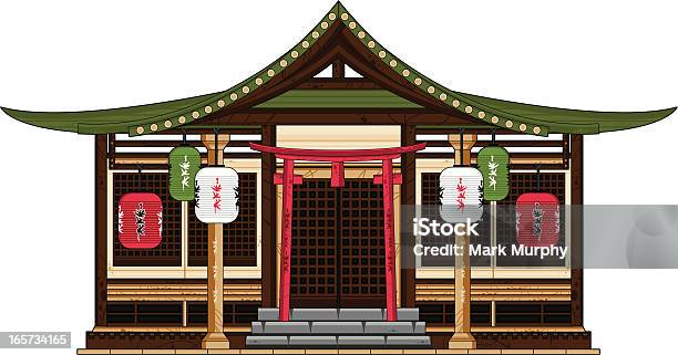 Alte Japanische Tempel Stock Vektor Art und mehr Bilder von Alt - Alt, Architektonische Säule, Architektur