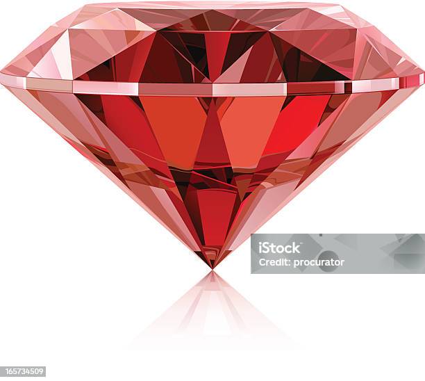 Ruby Stock Illustration - Download Image Now - Ruby, Gemstone, Red