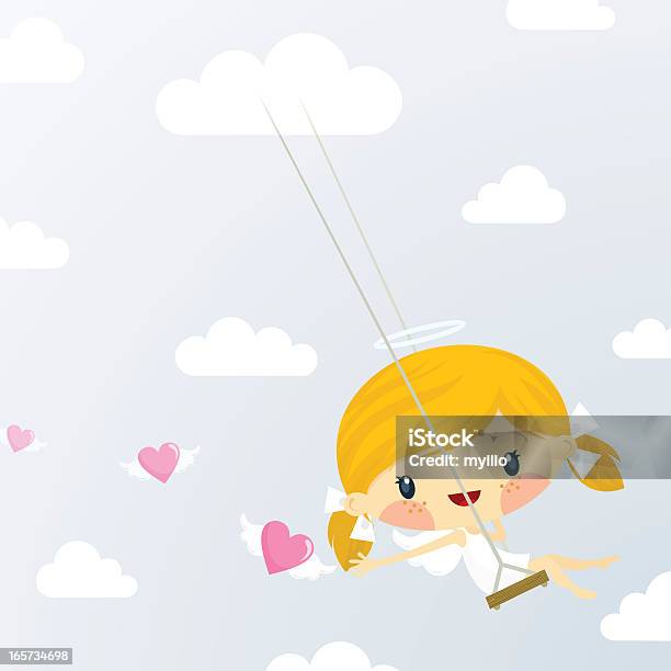 Vetores de Bonito Cupid Garota St Dia Dos Namorados Valentines Day Ilustração Vetorial e mais imagens de Anjo