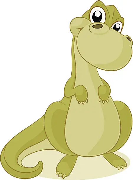 Vector illustration of Dinosaur Cartoon - T Rex