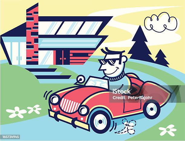 Car And House Stock Illustration - Download Image Now - Architecture, Busy, Car