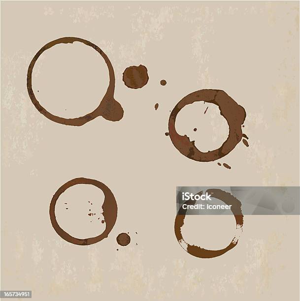 Coffee Stain On Paper Background Stock Illustration - Download Image Now - Stain Test, Tea - Hot Drink, Wood Stain