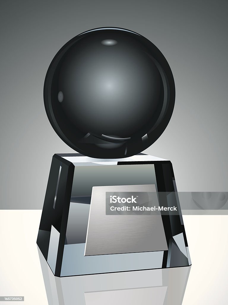 Trofeo con globo cristallo - arte vettoriale royalty-free di Trofeo